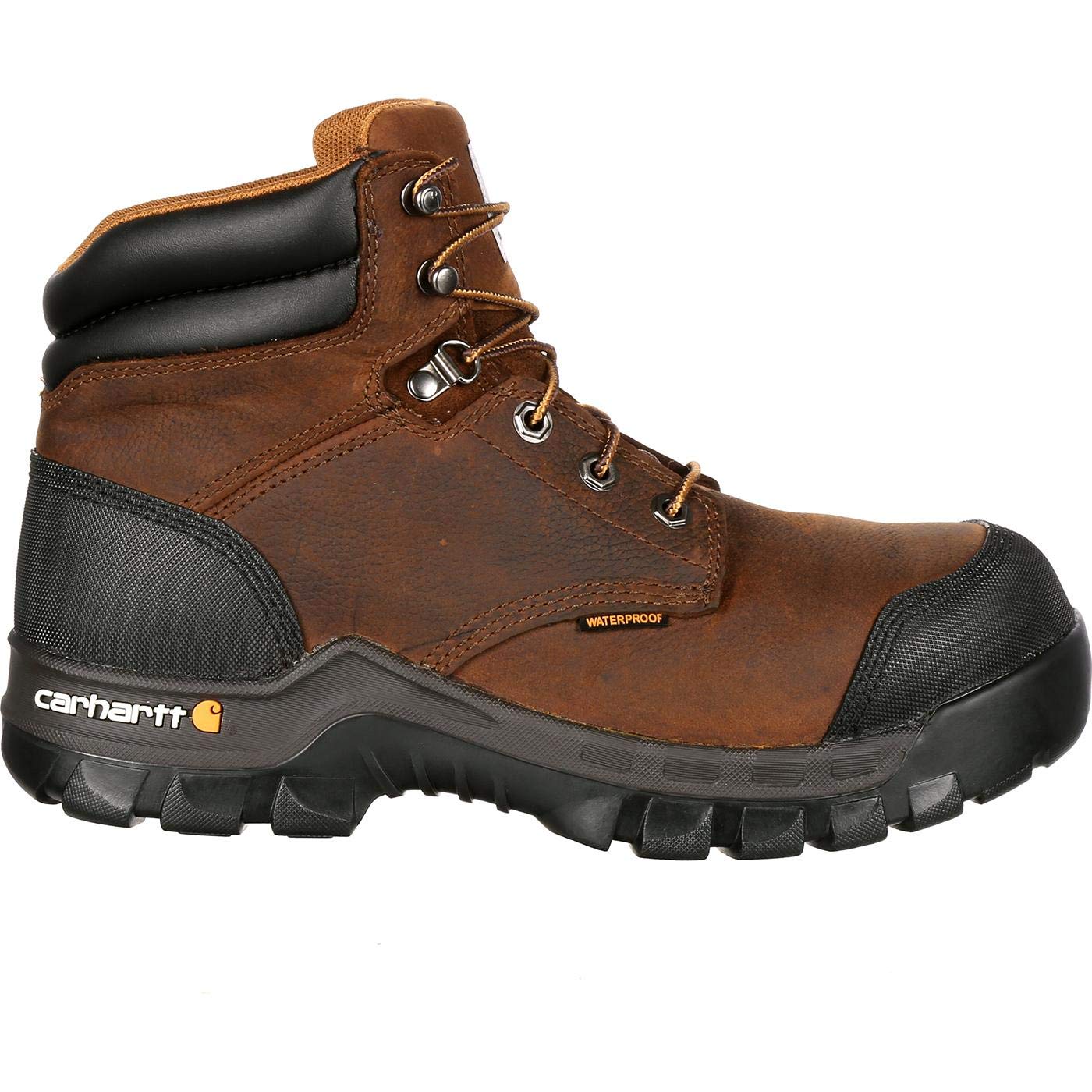 Carhartt Men's Rugged Flex WP 6" Composite Toe Work Boot, Dark Brown Oil Tanned, 8 M US