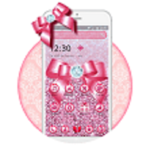 Easy to download 1802.31 Blush Pink Bow Theme 2D