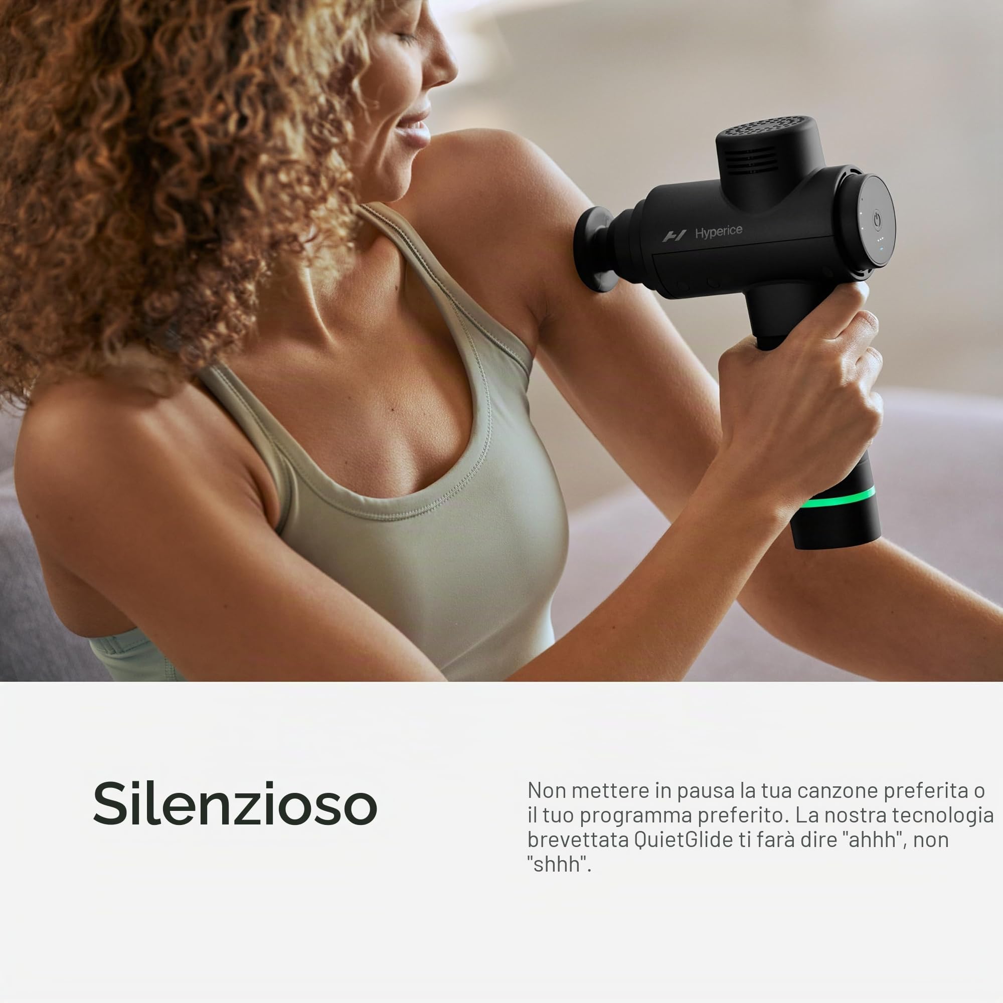 Hyperice Hypervolt 2 Nero Pistola massaggiante a percussione portatile