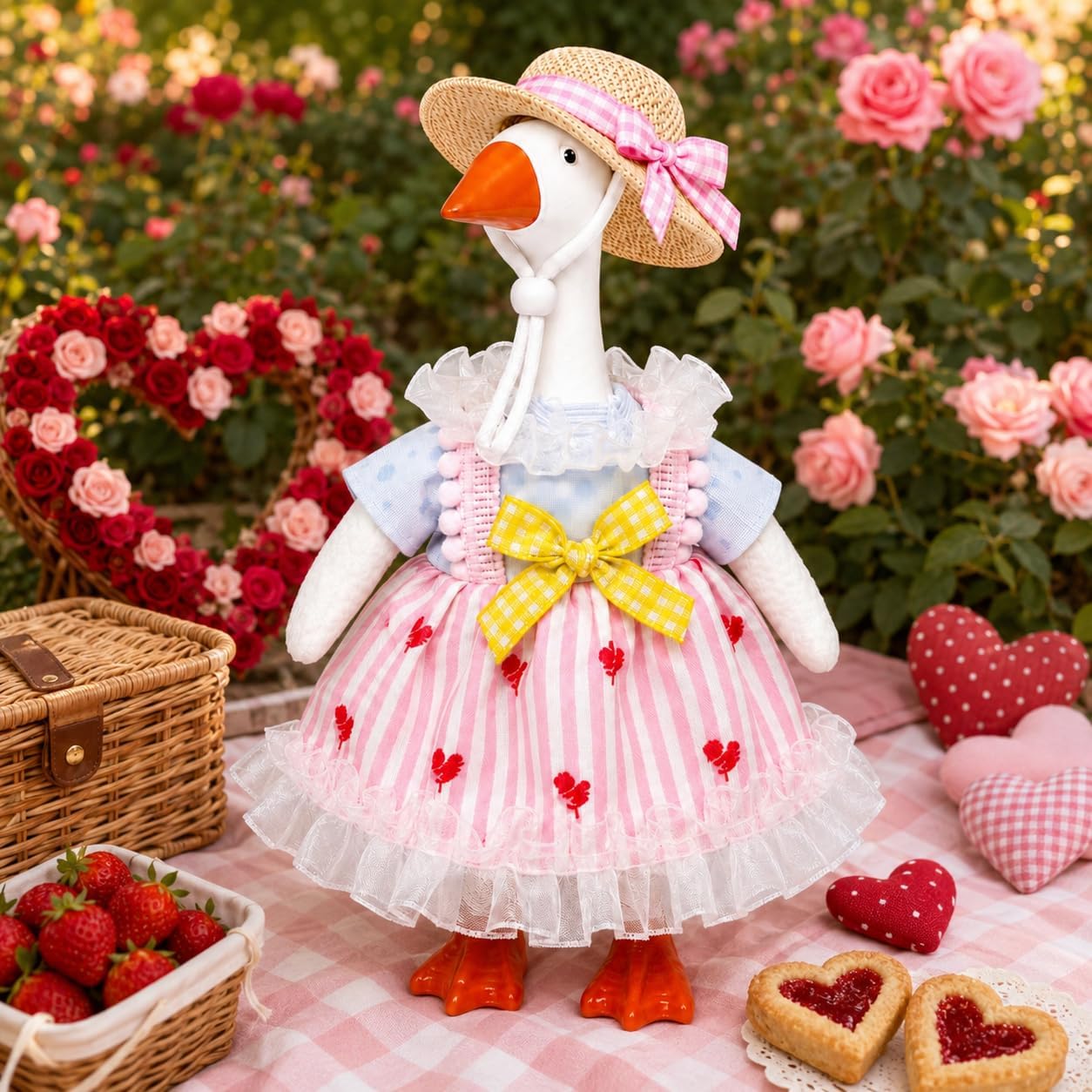 7 Inch Desk Goose Outfits Mini Desktop Goose Clothes Accessories Set image 2