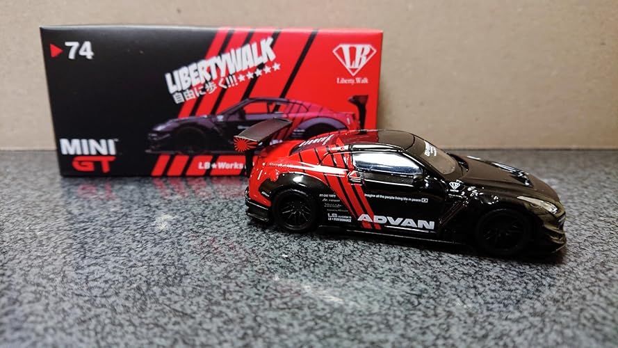 Amazon | MINI GT 1/64 LB☆WORKS ニッサン GT-R R35 タイプ2 リア