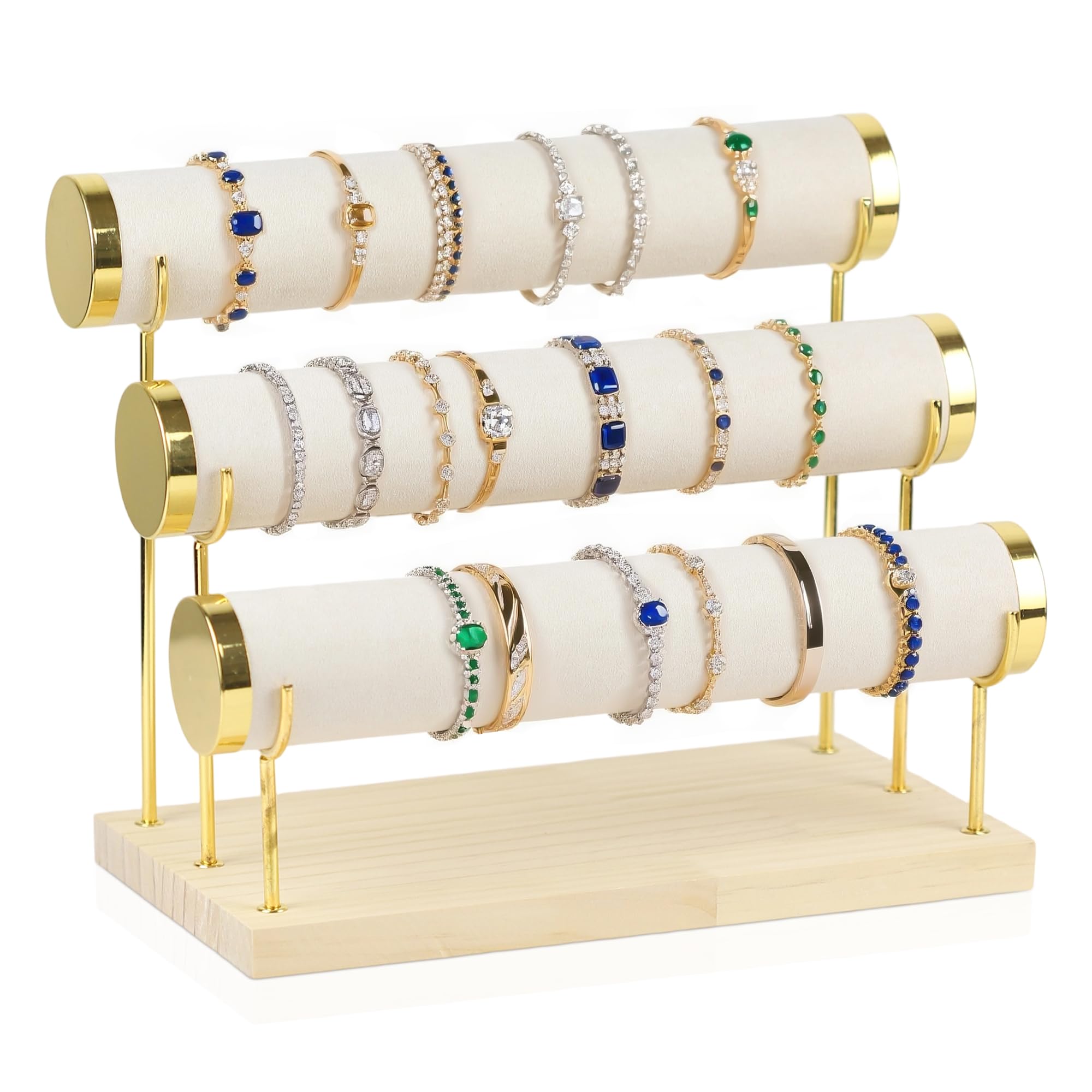 Support de rangement amovible pour bracelets et montres sur une coiffeuse élégante