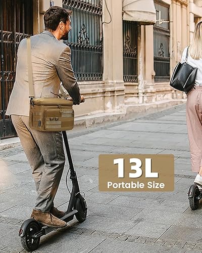 Miniatura 2 de RalChyez Lonchera táctica, bolsa de almuerzo aislada grande de 13 L, con correas Molle, a prueba de fugas, con correa para el hombro, para adultos,