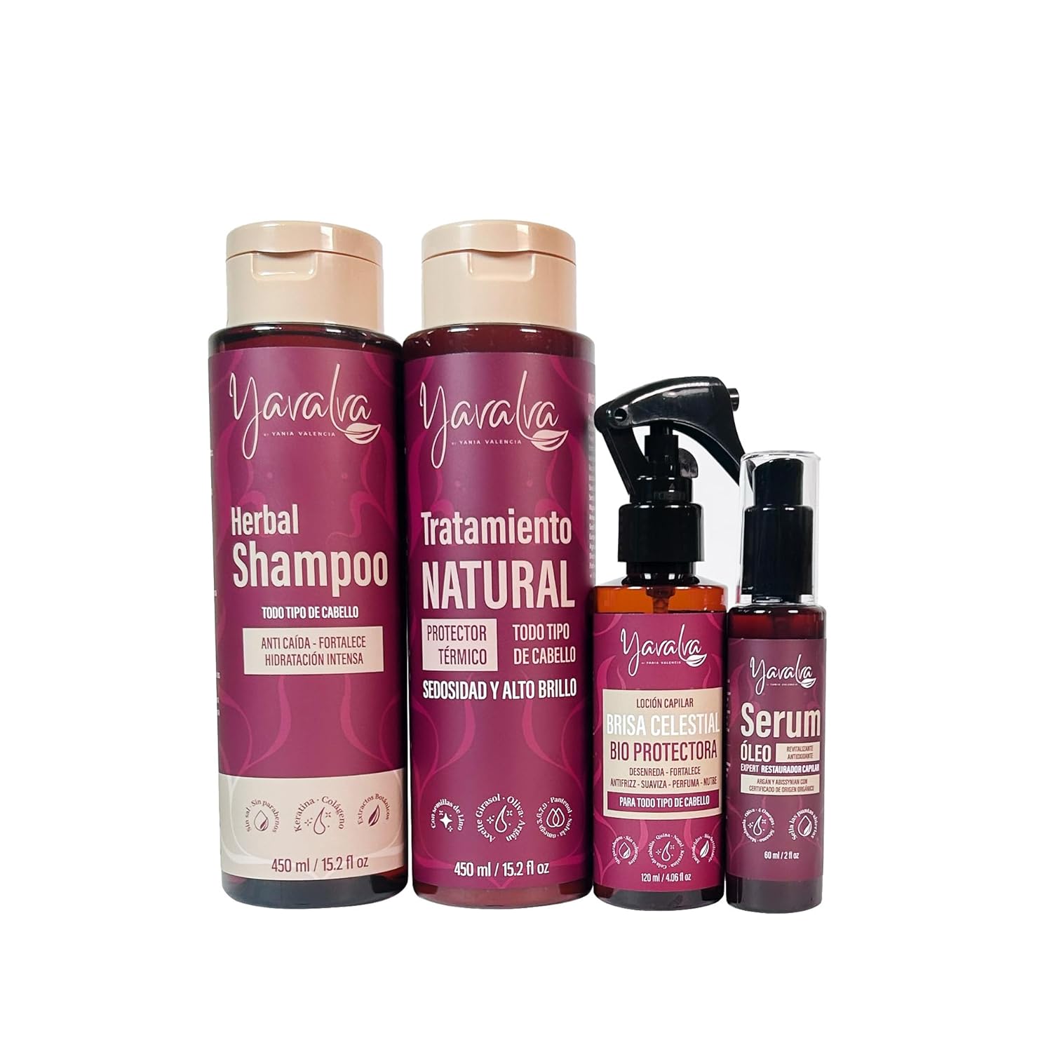 Yavalva Bio Hair Treatment Kit - Natural Fertilizing Shampoo (3 Pack), Hair Loss Control and Growth for All Hair Types