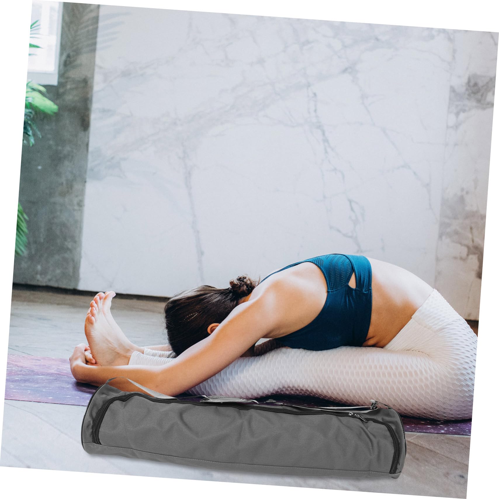 TOYANDONA – Housse De Rangement Pour Tapis De Yoga, Lot De 2, 90×25 Cm, En Maille Respirante, Cordon De Serrage