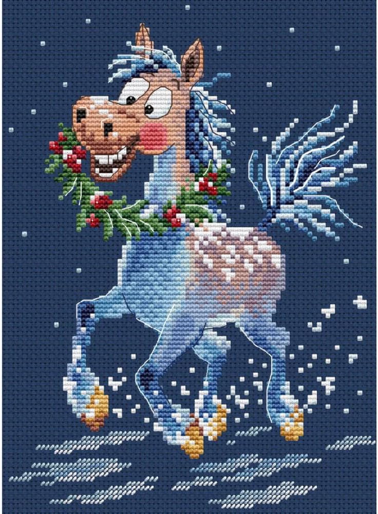 CDA Counted Cross Stitch Kit 15 x 20.5 cm Lucky Charm
