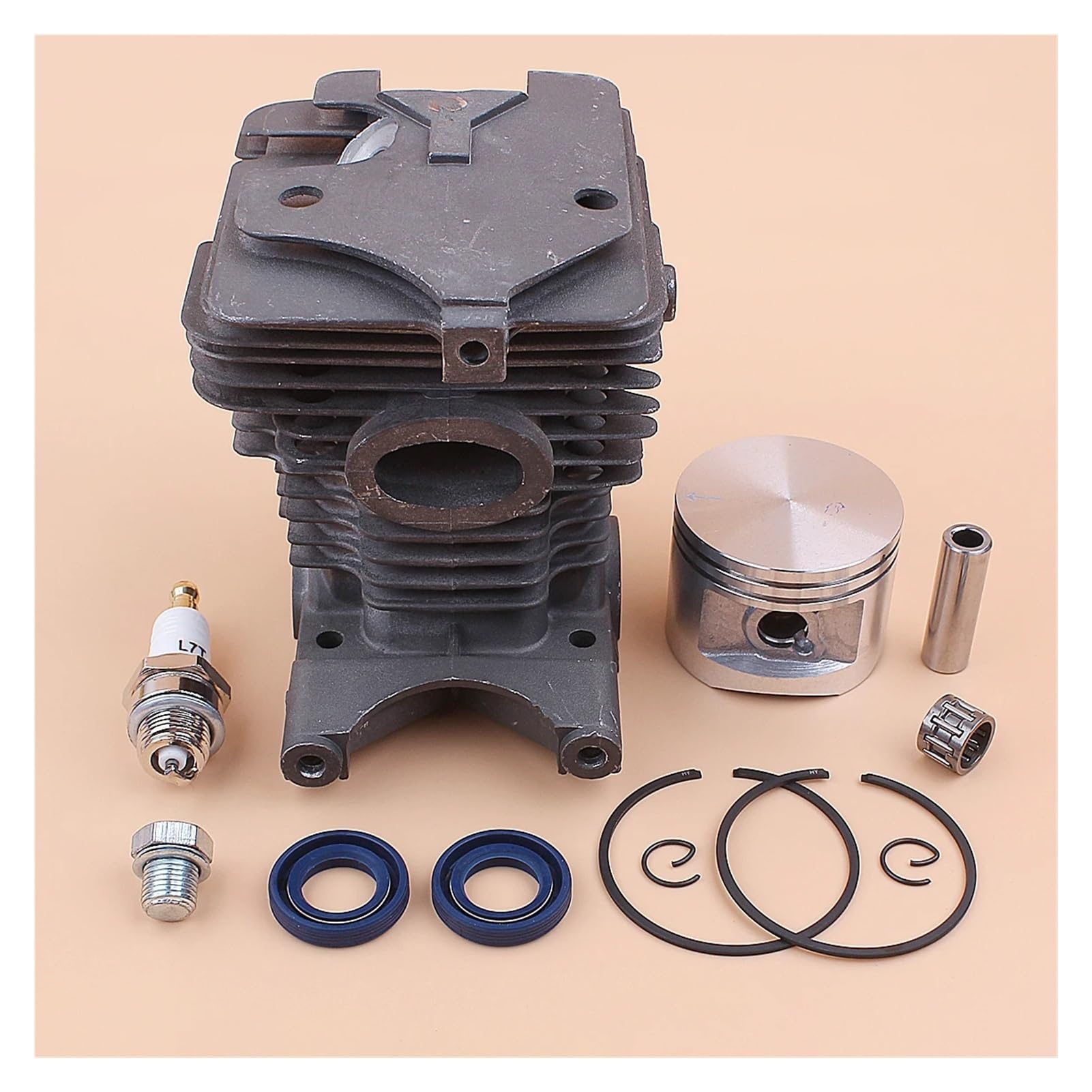 Kit de pistón de Cilindro de 46mm for s-ihl MS270 MS280 MS 270 280, tapón de válvula de descompresión, Sello de Aceite, Pieza de Motosierra