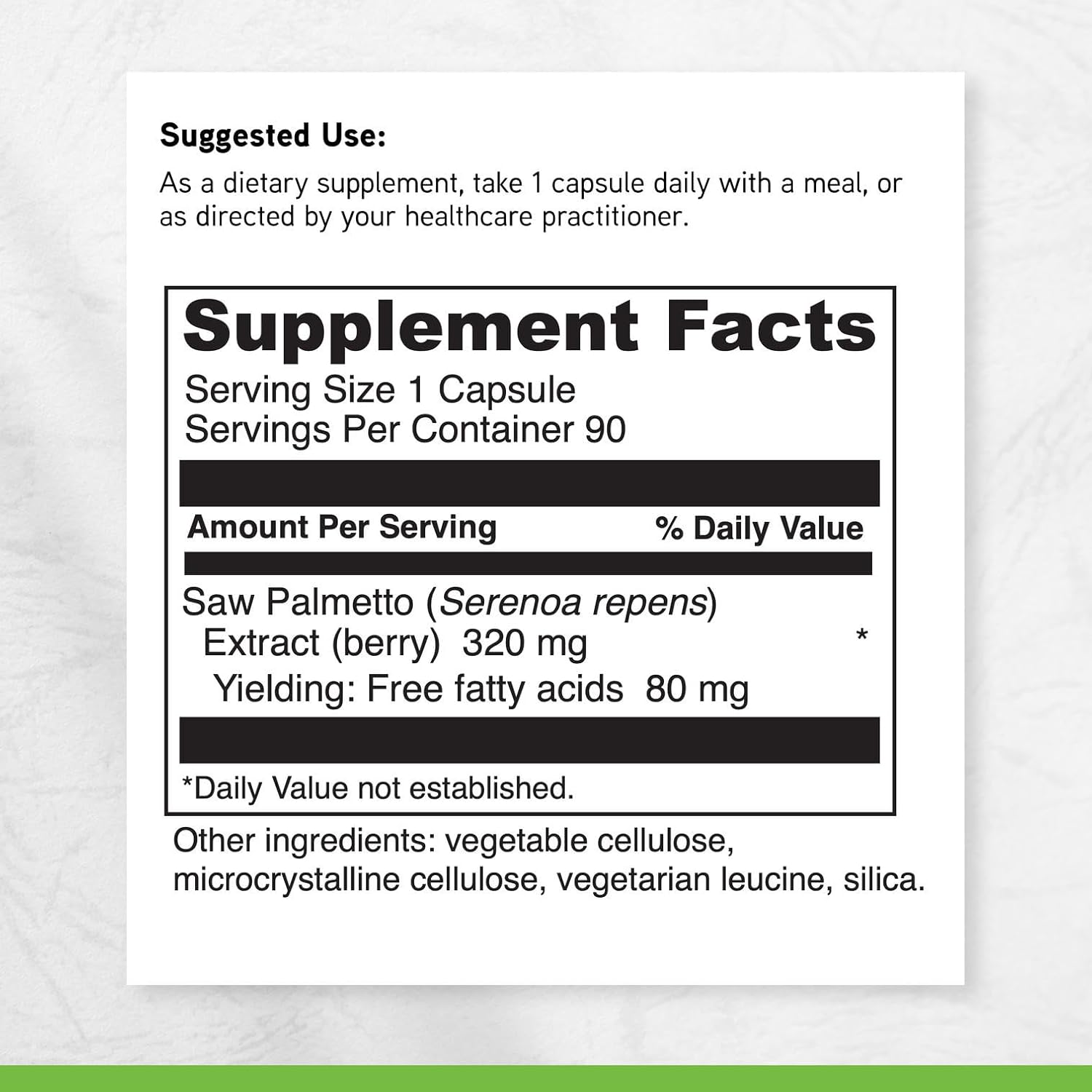 DAVINCI Labs Saw Palmetto - Dietary Supplement to Support Proper Prostate Health Function, Premenstrual Needs and Lactation* - with Saw Palmetto Berry Extract - Gluten-Free - 90 Vegetarian Capsules