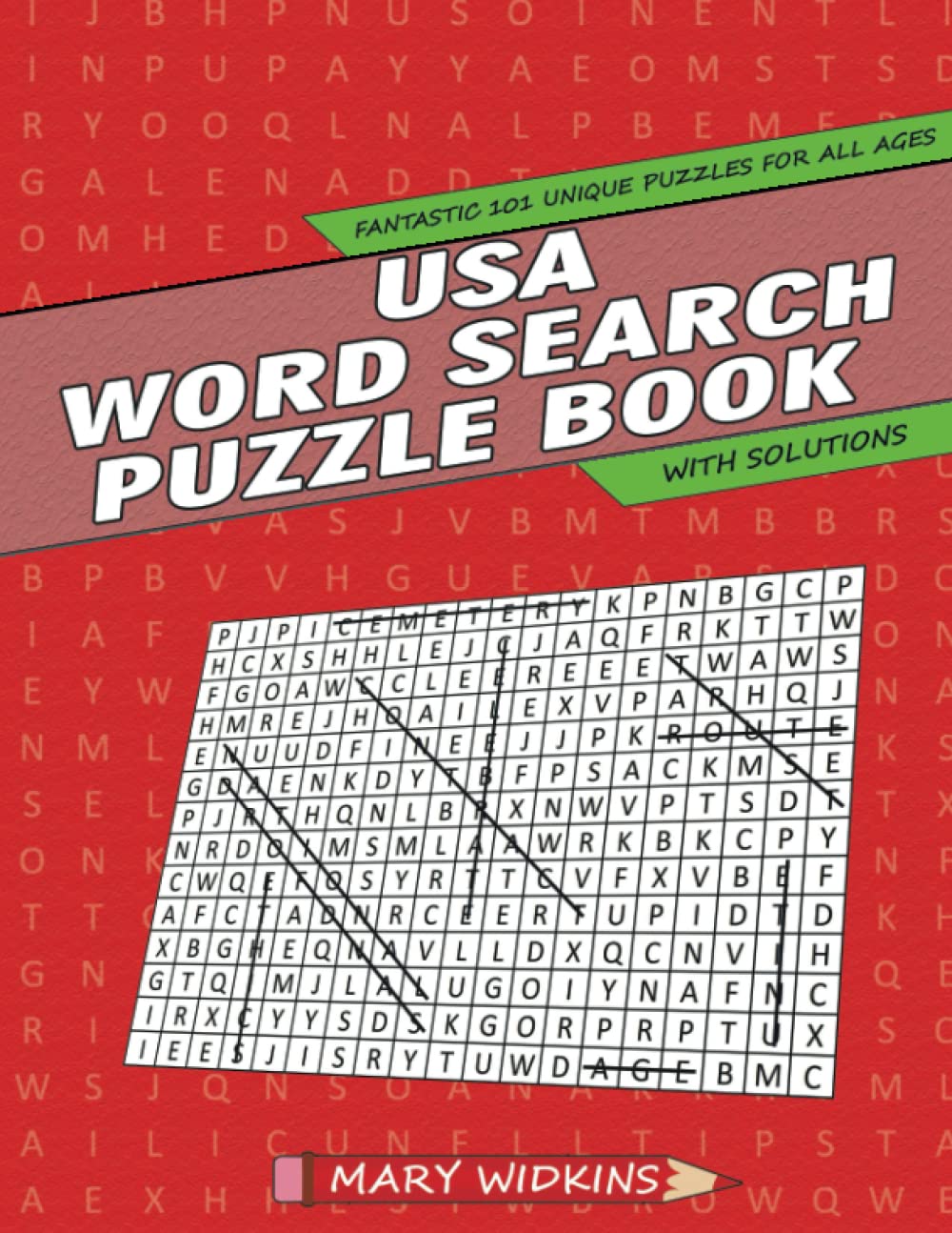 USA Word Search Puzzle Book: Fantastic 101 Unique Puzzles for All Ages with Solutions