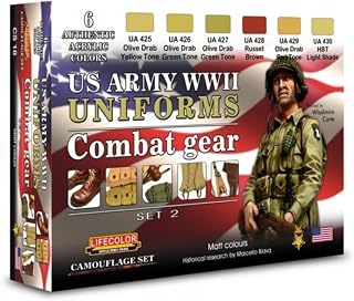 Camouflage Set LifeColor CS18 WWII US ARMY UNIFORMS SET2 Combat Gear