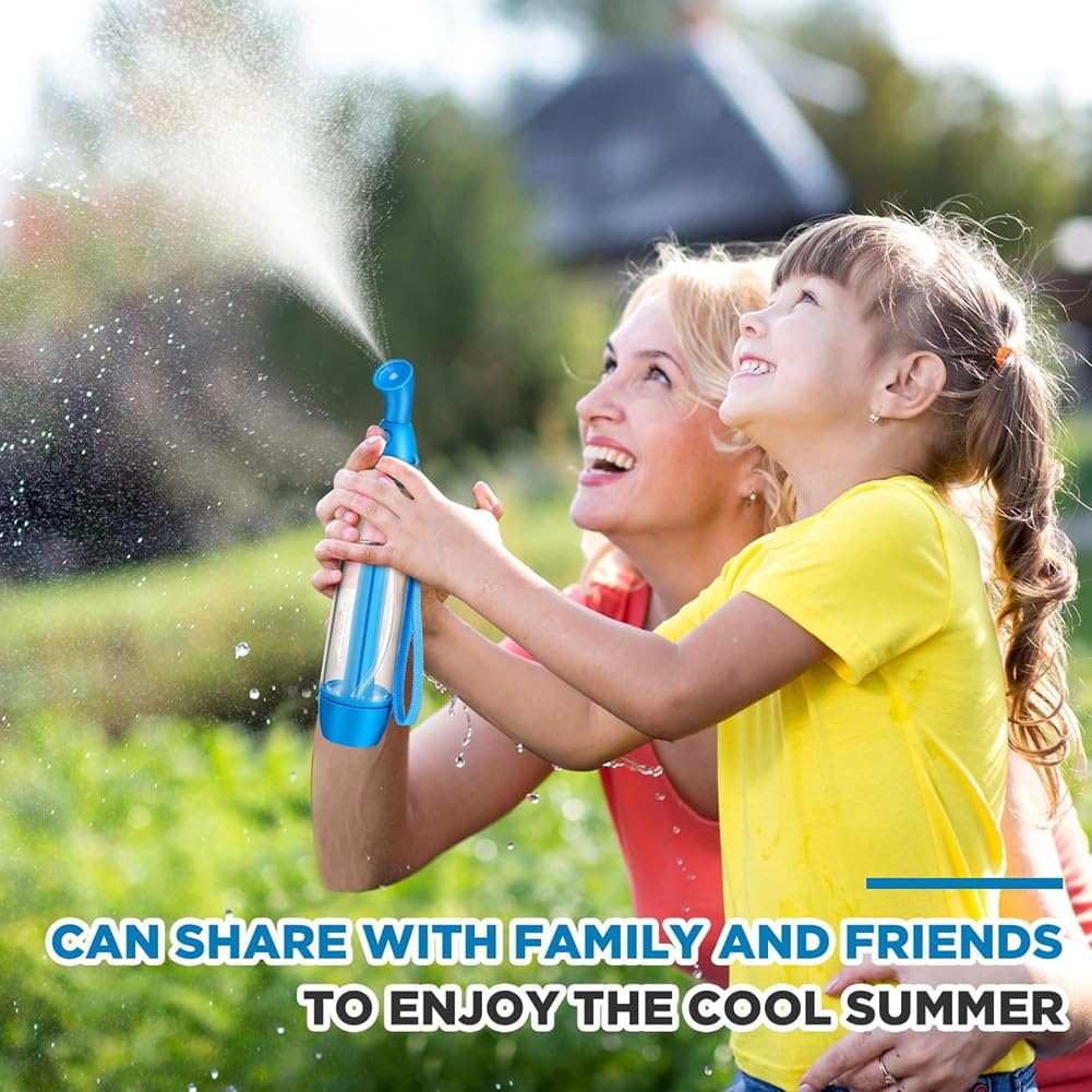 Ziiyoilh 4 Pcs Summer Mister Sprays Bottle Set Pump Mister Personal Cooling Device Empty Plastic Sprays Bottles Water Refillable - Image 4