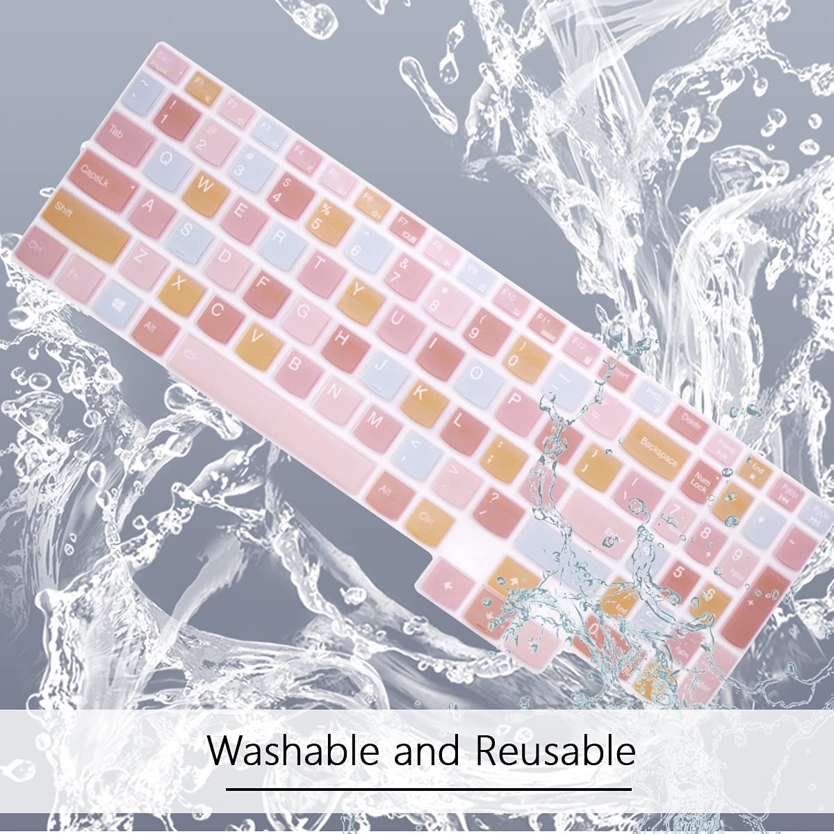 Cover in silicone per tastiera Lenovo Legion 5/per Lenovo Legion 5 Series Legion 5 5i 5p 5pi 15.6" e 17.3" per tastiera Legion Protezione della pelle - Rosa dolce cuore