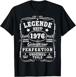 Geburtstag Geschenke Co. 1976 Geburtstag Mann 50 Dekoration Lustig 50er 50 Geburtstag T-Shirt