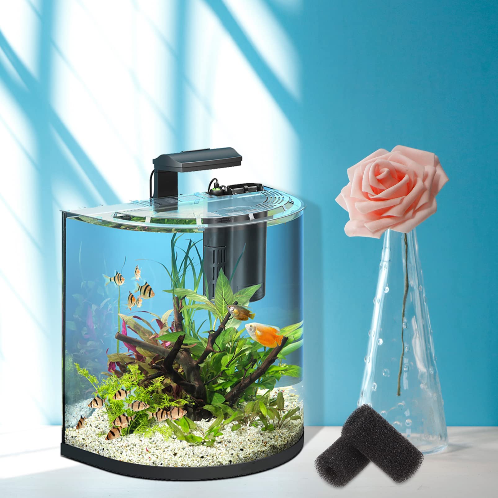 DOITOOL 10pièces Éponge Filtrante pour Aquarium Lot de Mousse pour Entrée De Filtre Évite Aspiration des Jeunes Poissons Et Crevettes Améliore La Filtration Les Aquariums Et Bassins