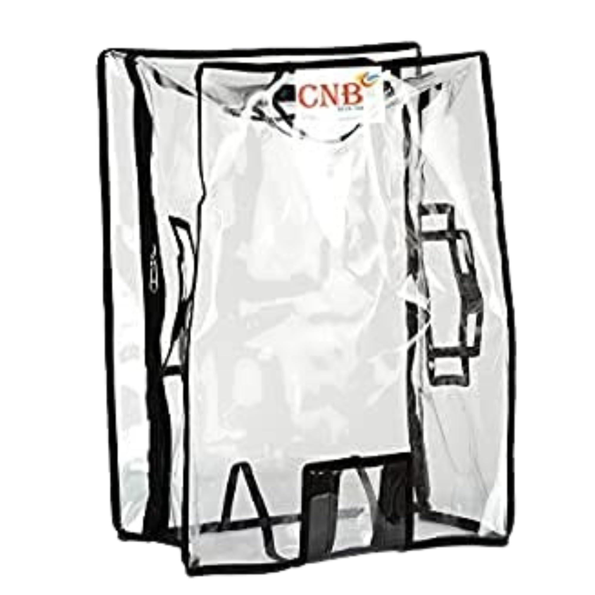 CNBWaterproof & Dust Proof PVC Suitcase & Trolley Bag Cover with Zip, Transparent, Pack of 1 (Suitable for 55 cm Hard Luggage, Size 20")