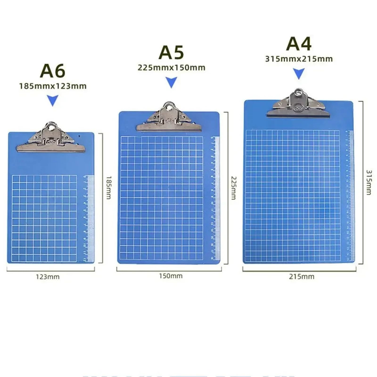 Klips do tablicy z notatkami, Drewniany plastikowy schowek A5 uchwyt na papier teczka klips do plików tablica pisania zestaw skali dokumentów(A5-A)