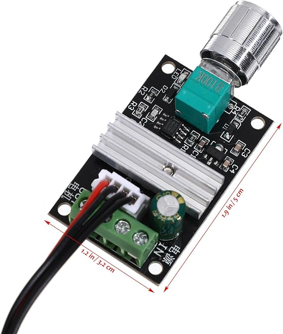 1203BB 6V 12V 3A 80W DC Motor Speed Controller (PWM) Adjustable Motor Driver