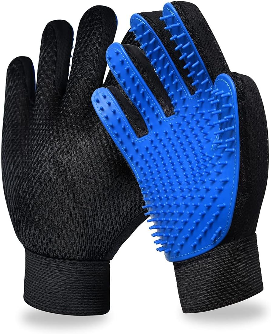 Pet Grooming Gloves, Deshedding Brush Glove, Hair Remover