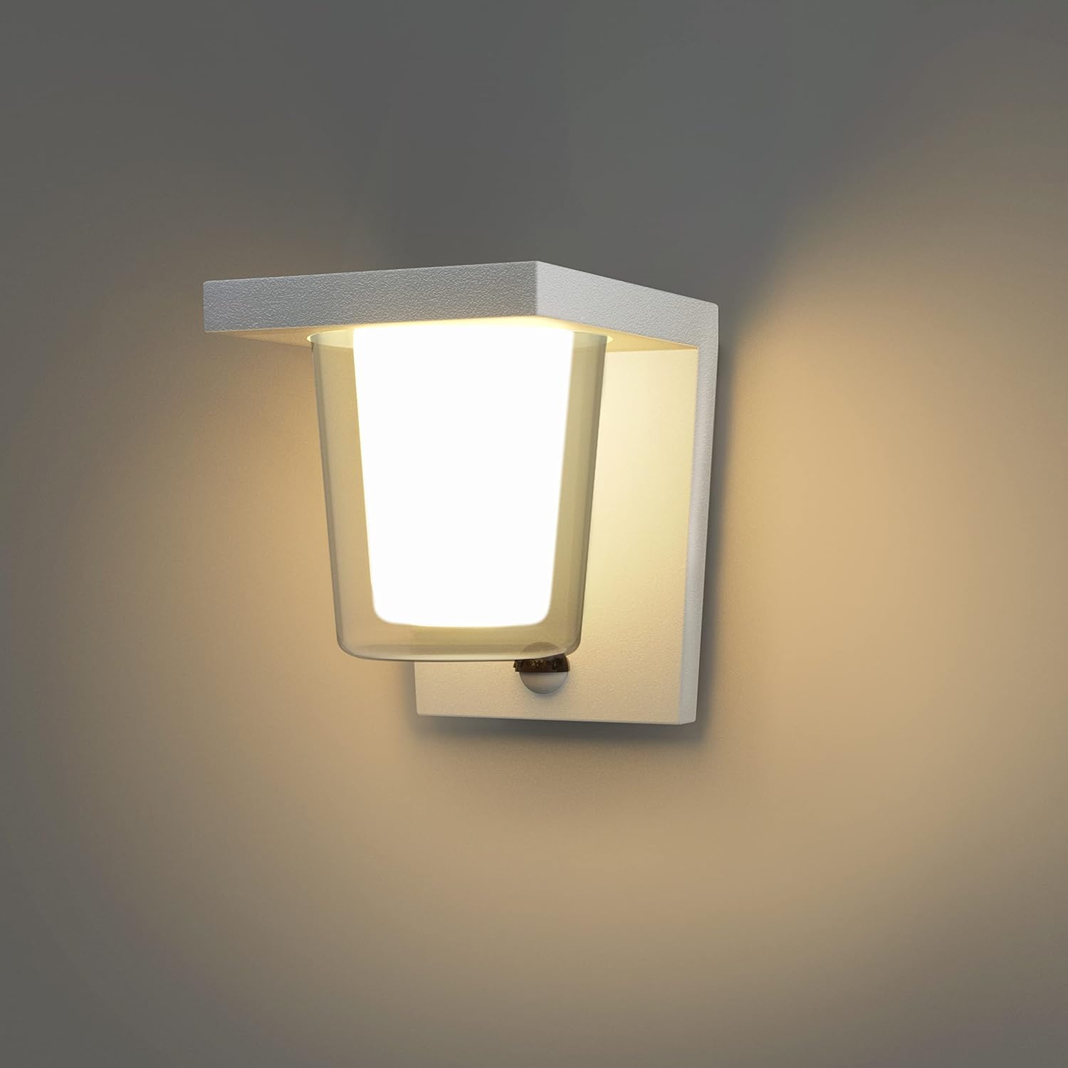 FLORNIA Outdoor Light Outside LED Wall Light with Motion Sensor Outdoor