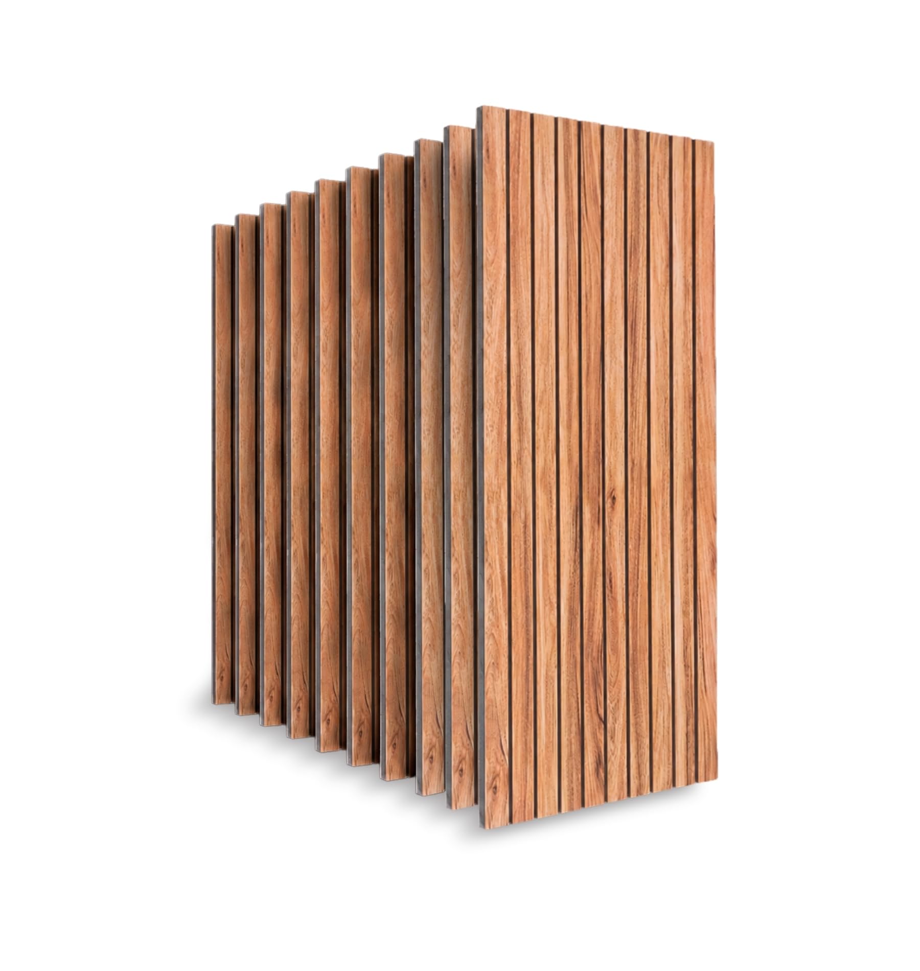 Paneles decorativos para pared efecto madera, 10 piezas (6 m2), 50 x 120 x 2,5 cm, revestimiento de aislamiento térmico de poliestireno (EPS), ajustable para interior y exterior (Roble claro)