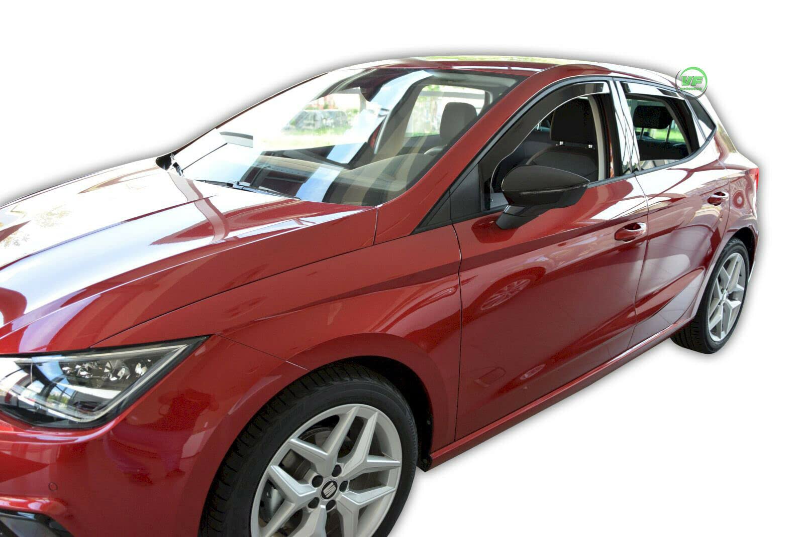 J&J AUTOMOTIVE Windabweiser passend für Seat Ibiza 5 5-Türer ab 2017 4tlg Heko Regenabweiser Vorne Hinten Getönt Dunkel