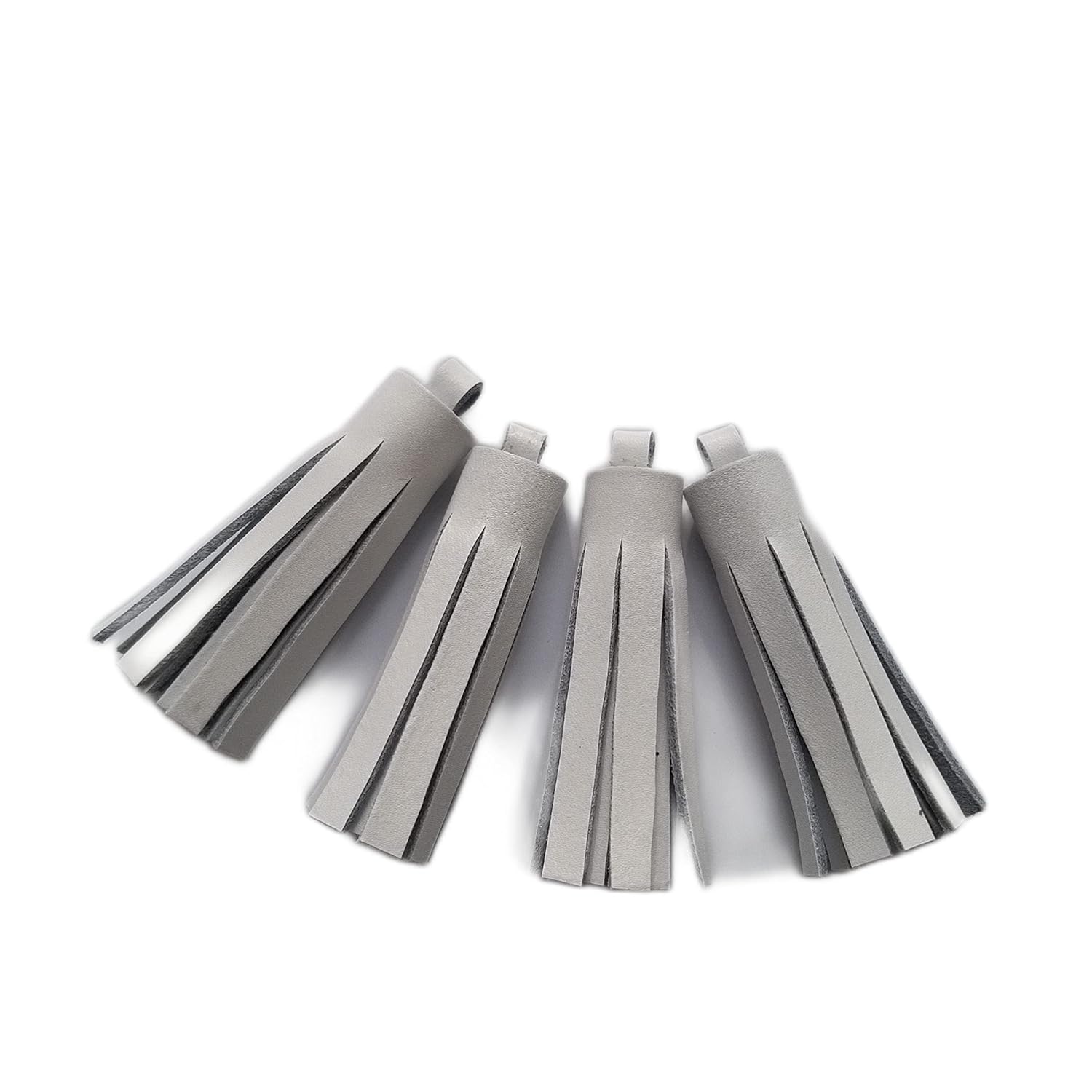 White Leather Tassel Fringes for Bridal Shoes Tassel