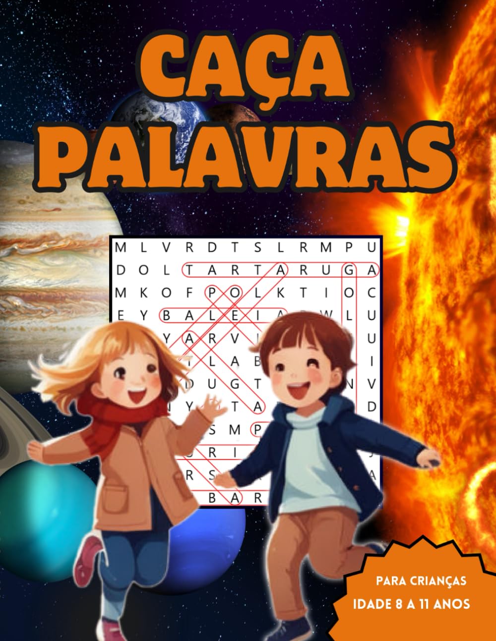 Caça Palavras para crianças de 08 a 11 anos: Este livro de caça-palavras abrange uma variedade de temas e categorias para crianças. Estimula a ... vocabulário e pensamento lógico.99