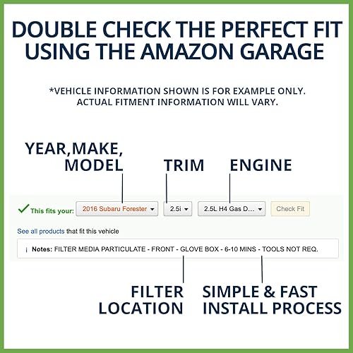 Miniatura 4 de ECOGARD Filtro de aire de motor XA11705 prémium para Chevrolet Silverado 1500 2019-2025, GMC Sierra 1500 2019-2025, Chevrolet Tahoe 2021-2026,