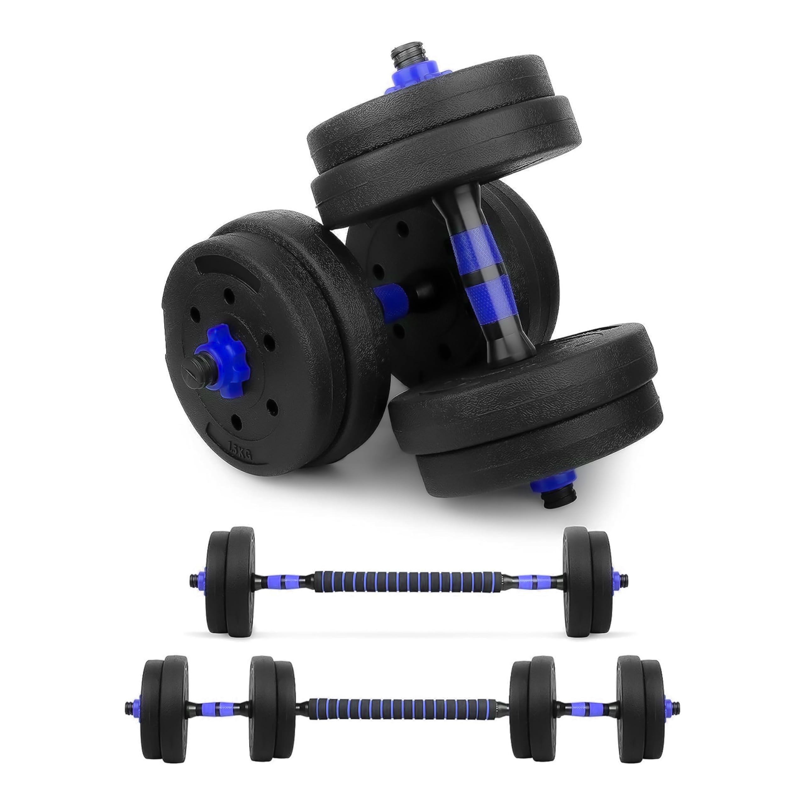 wuuhoo® 2in1 fitness halterset Jimmy, 30mm halterset, 10kg, 20kg, 30kg