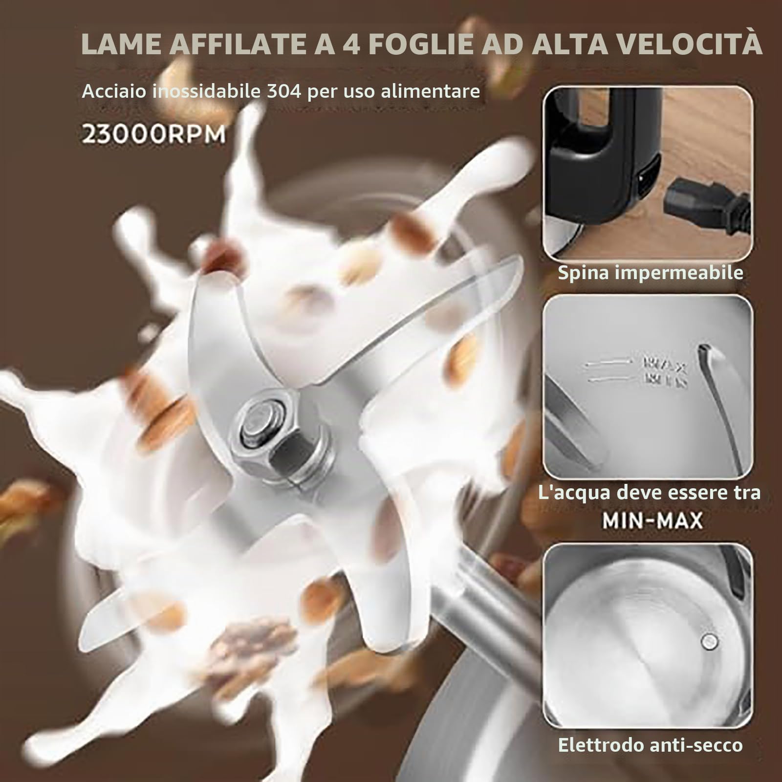 Macchina Per Latte Di Soia E Noci 1,2 L, 1200ml Produttore Di Latte Vegetale D’avena Con Set Di Filtro, Autopulente, Adatta Per Soia, Mandorla, Vegano, Avena, Vegetale, Latte Di Porridge