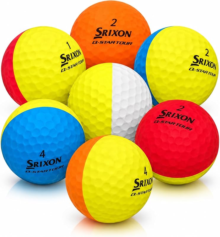 Afford-A-Ball Golf. (25 Pack) Recycled for Srixon Divide Color Golf Ball Mix. Golf Supplies for Men & Women. Best Budget Golf Balls.