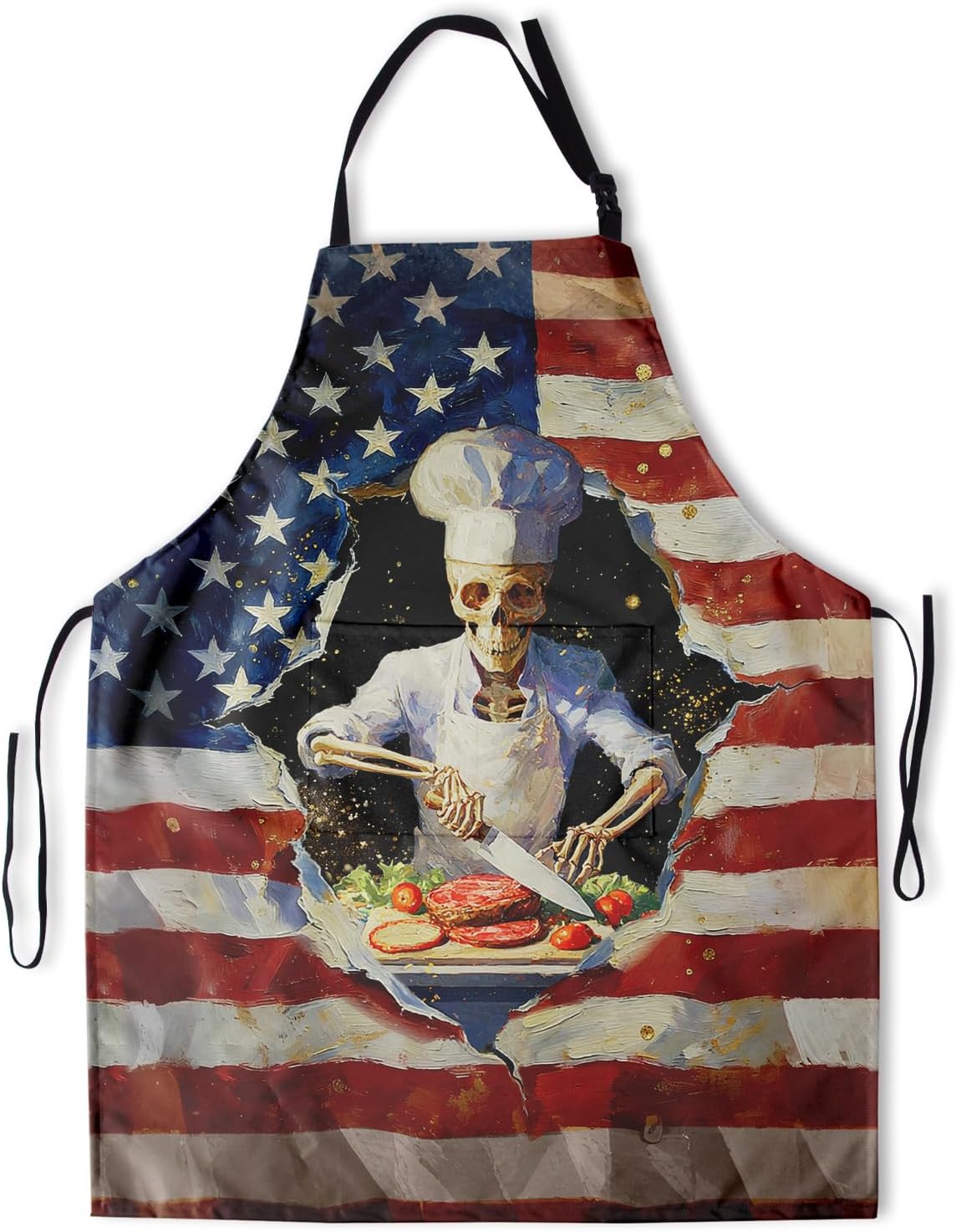 Funny Apron Polyester Grooming Aprons with Pocket for Cooking Kitchen Grilling Adults