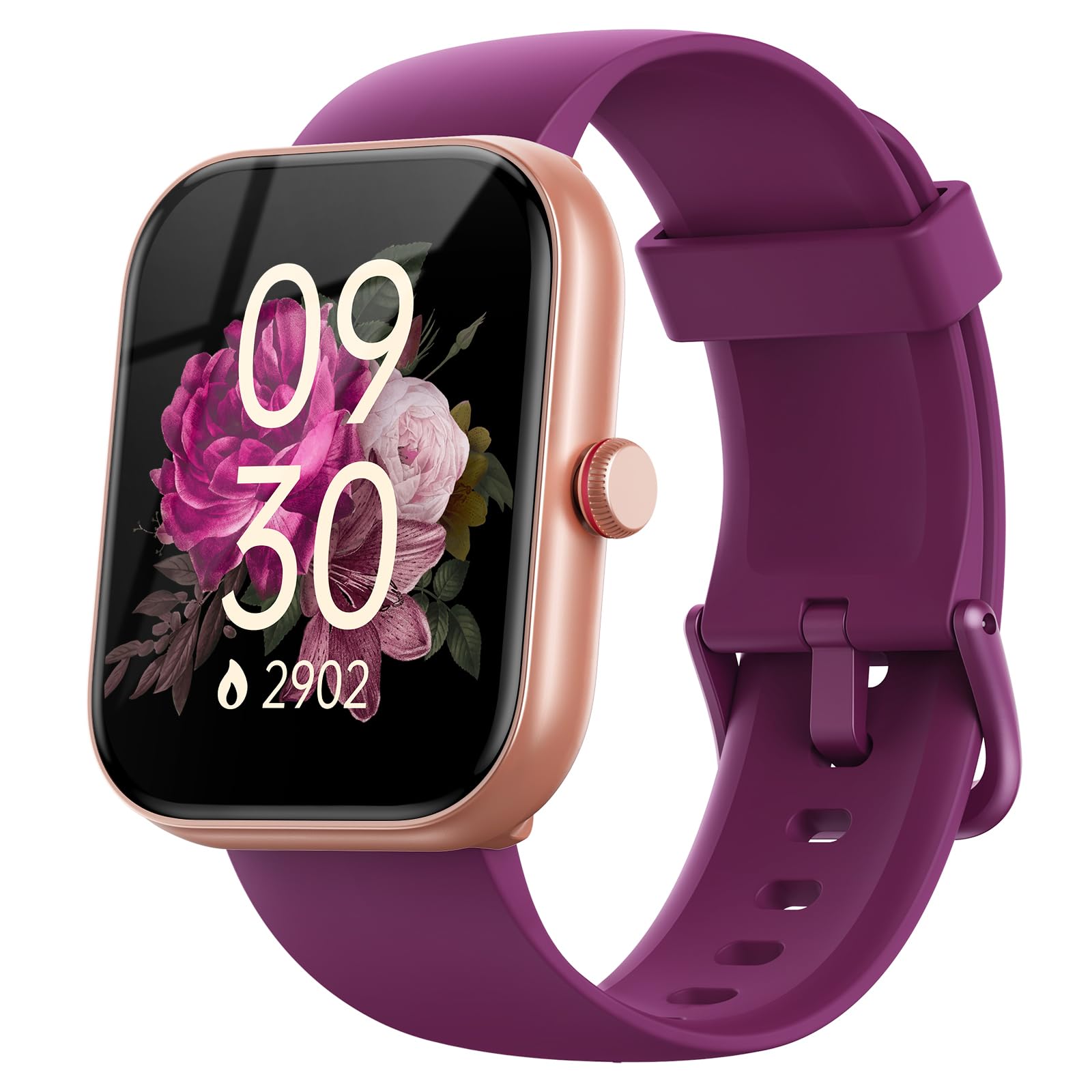 Smartwatch Uomo Donna, 1.91" Orologio Smartwatch Chiamate, Alexa Integrato Fitness Tracker con cardiofrequenzimetro Monitor del SpO2/Sonno/Stress,110 Sportive IP68 Orologio Contapassi per Android iOS