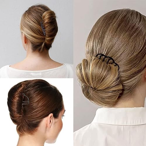 Miniatura 8 de 8 peines laterales para el cabello, horquillas de metal para moños, palillos de pelo en forma de U para mujeres, accesorios de herramientas de