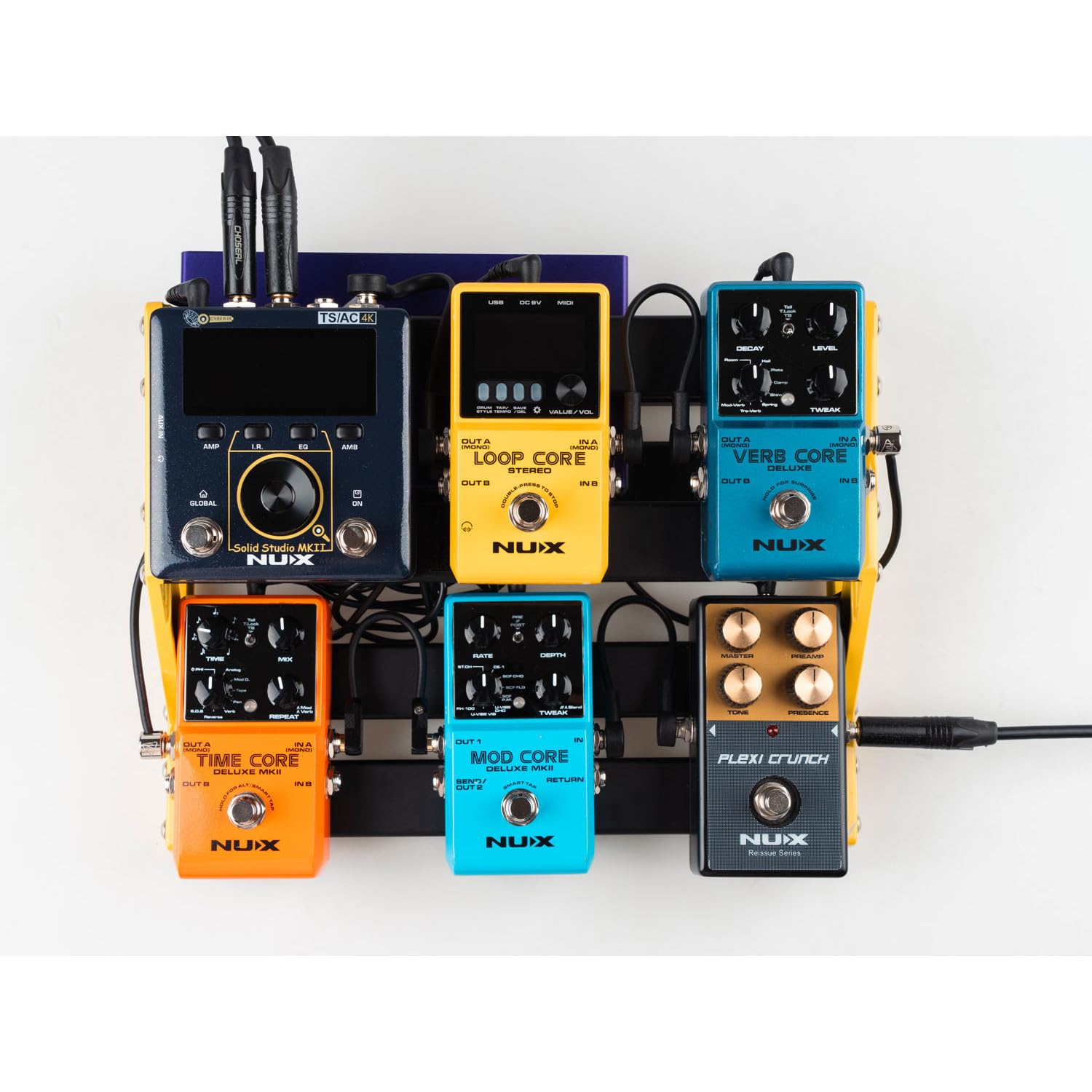 Solid Studio mkII | Multi-Effects Amp & Cab Emulator Pedal - Guitar FX Processor with USB, IR Loader, Delay, Reverb, Distortion & HX-Style Modeling
