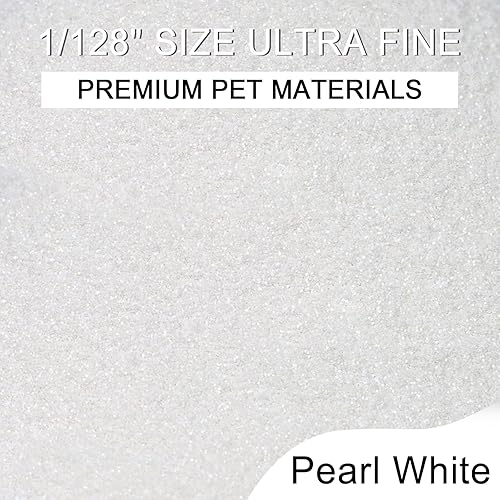 Miniatura 2 de Ceya Purpurina ultrafina de 3.5 onzas  3.53 oz de purpurina blanca perla de 1128 pulgadas 0.008 pulgadas 0.008 in para slime resina epoxi artesanal,