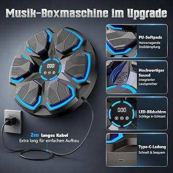 Music Boxing Machine Boxing Machine with Music Boxing Gloves Children
