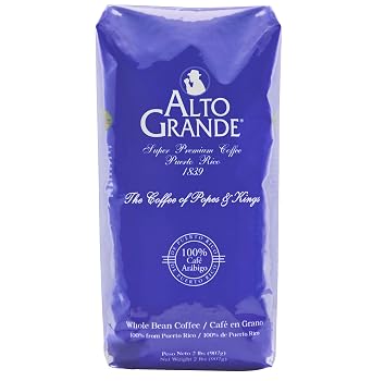 Alto Grande Premium Coffee Whole Bean - 2 Lbs Pack of 1