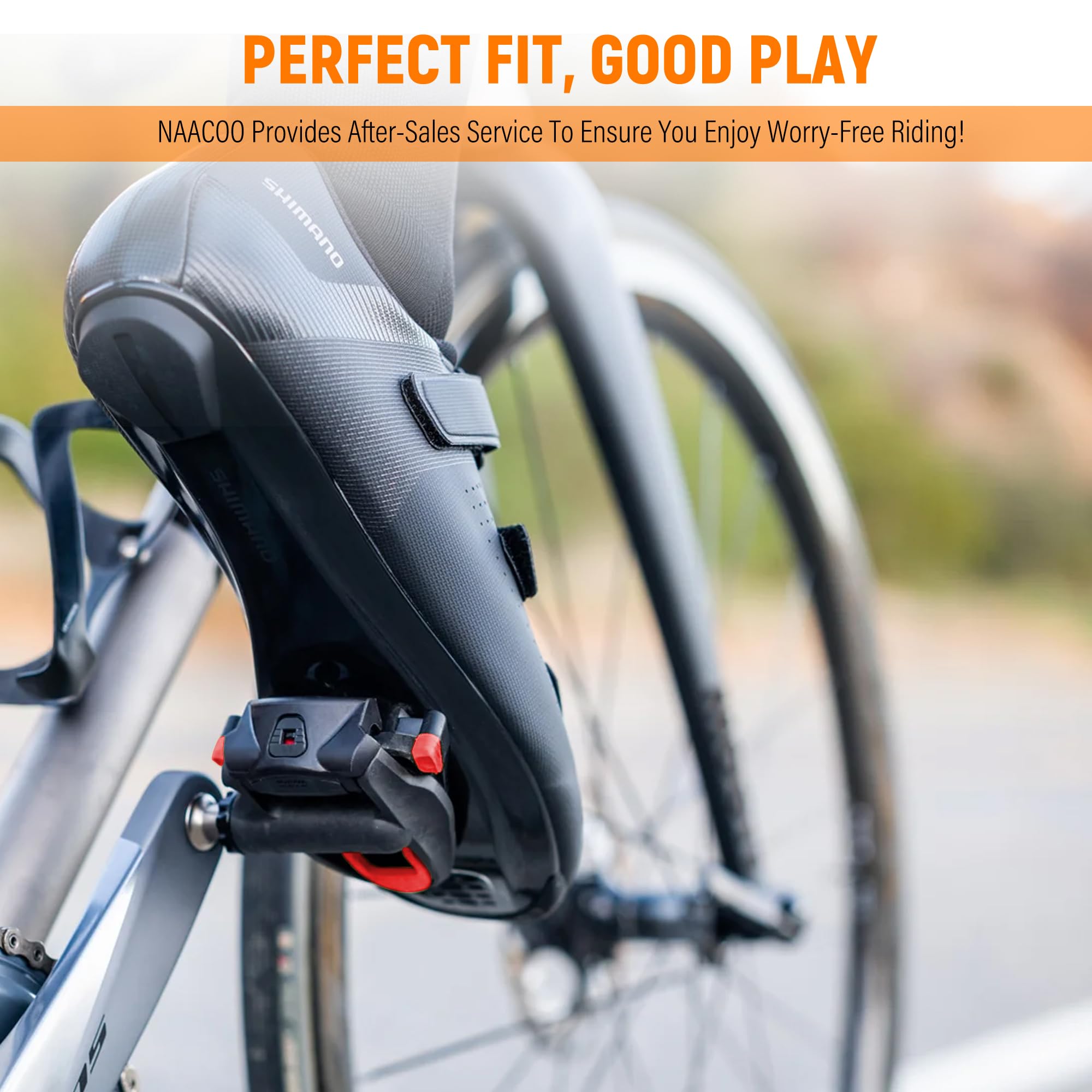 NAACOO Tacchetti Per Bici Compatibili Shimano - Colore Blu, Ricambio Per Pedali Automatici