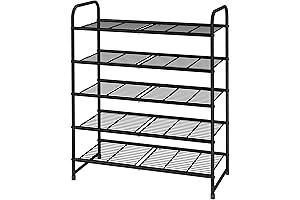 5-Tier Stackable Shoe Rack