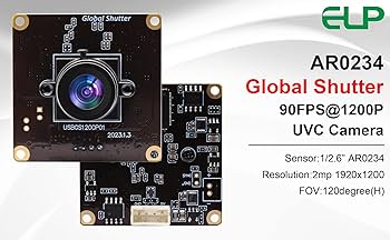 【新品・未使用】90FPS グローバルシャッター USB カメラ ELPCAM 518ozPD5qtL.jpg