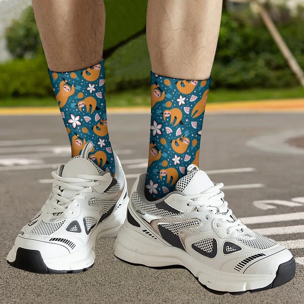 Novelty Funny Crew Socks Casual Athletic Socks for Men Women Crazy Short Socks Gift - Image 8