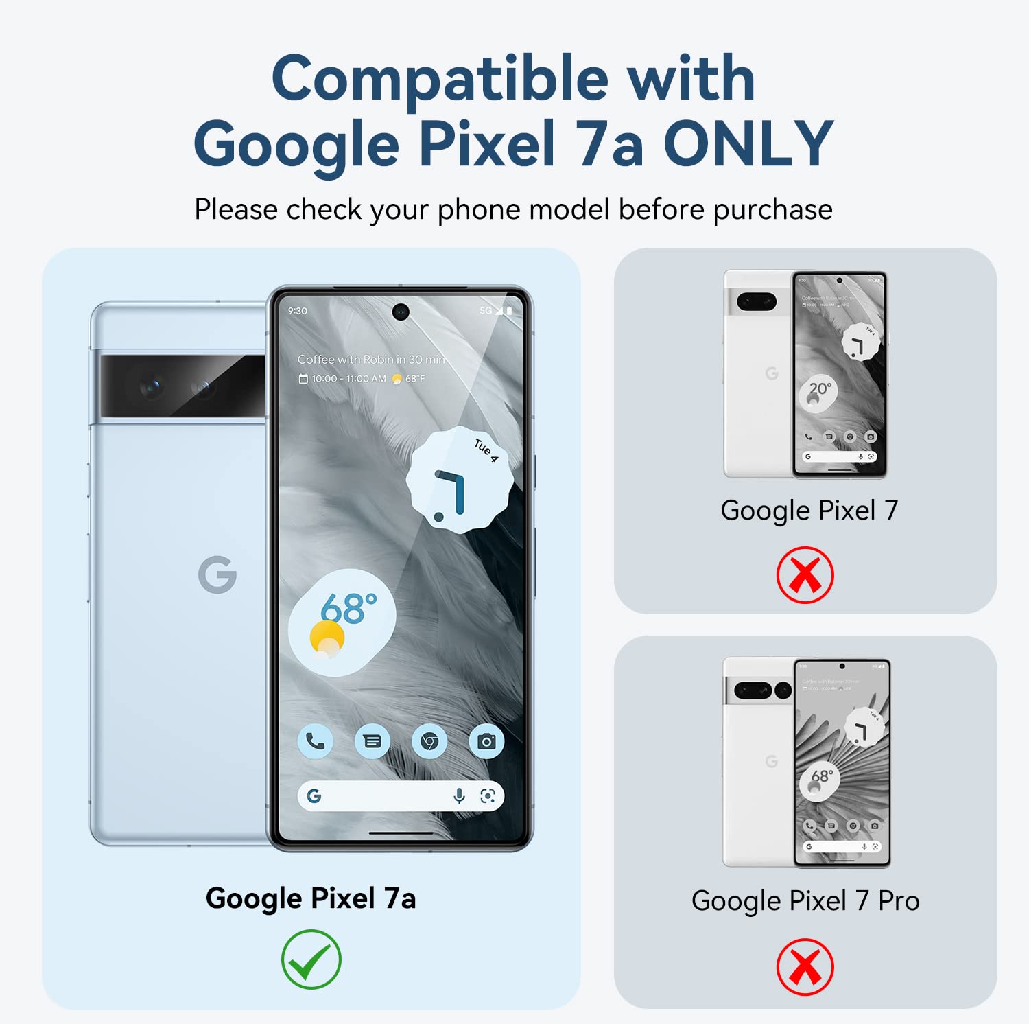 Amazon | 【3枚+2枚セット】 ガラスフィルム Google Pixel 7a用 ガイド