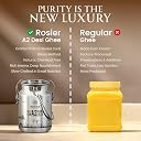 ROSIER A2 Gir Cow Ghee (5LTR) with Stainless Steel Dolchi | Traditional Bilona Method | Curd- Churned | Cultured |Pure Natural and Healthy Lab Tested Ghee gallery image