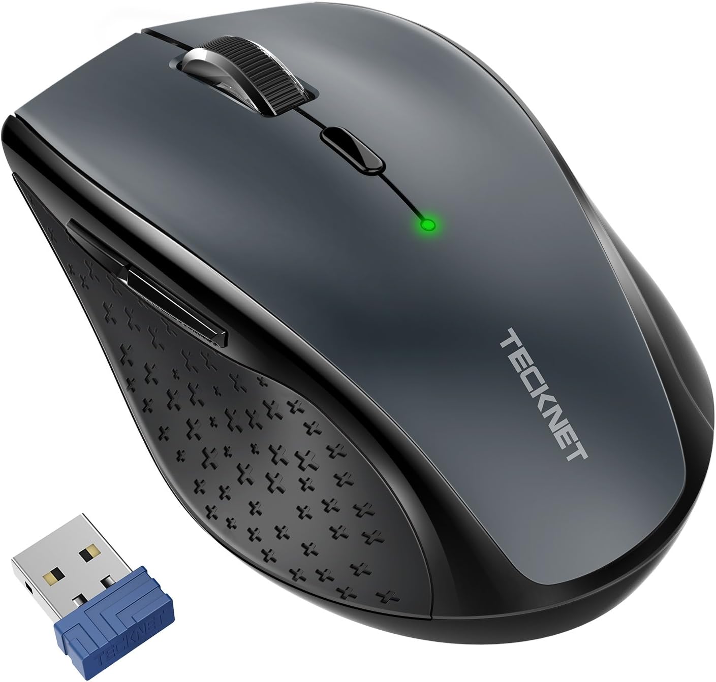 TECKNETClassic 2.4G USB Wireless Mouse Optischer PC Computer Laptop Purple