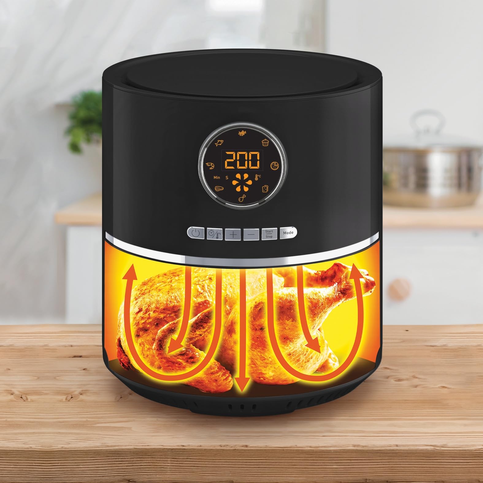 Tefal UltraFry Digital frytkownica na gorące powietrze, automatyczne wyłączanie