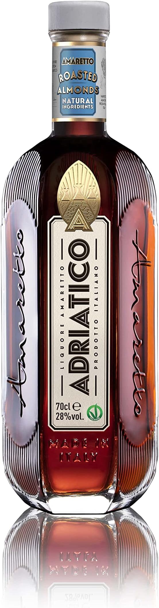 Premium Amaretto Liqueur, Roasted with Sea Salt, All Natural Ingredients - ABV, 70cl