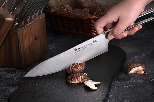 Miniatura 8 de Cangshan N1 Series 1024784 - Juego de cuchillos forjados de acero alemán, 17 piezas, nogal