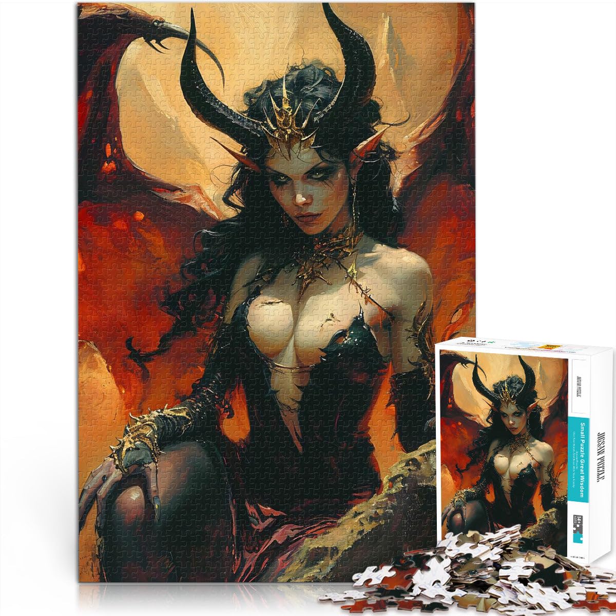 1000 Piece Jigsaws for teenagers Hell Queen Toys Educational Games Stress Relieving 50x75cm unique challenge game for Age 14 Years Up