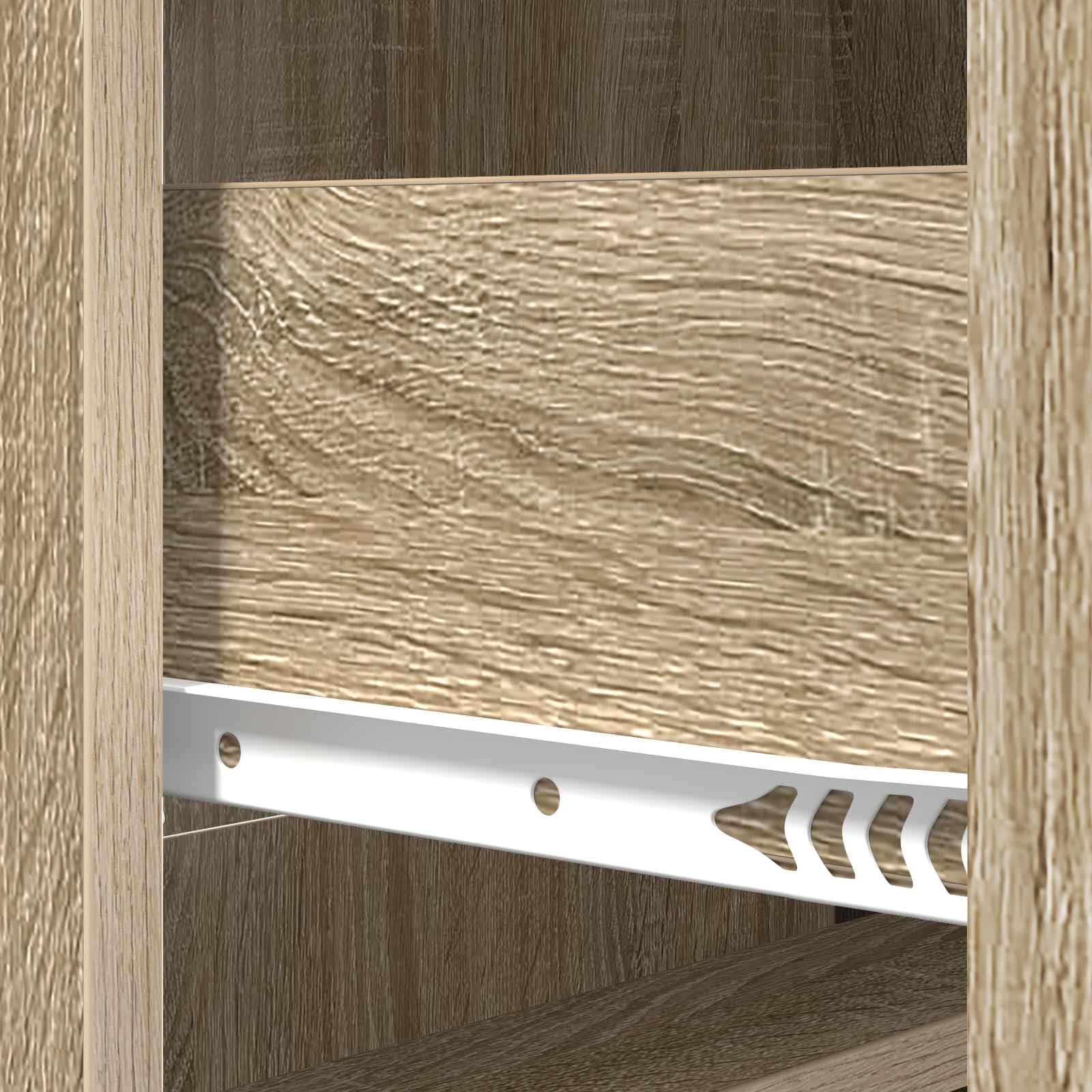 Szafka z szufladami dąb Sonoma materiał drewnopochodny 66 x 34,5 x 87 cm z 3 szufladami zamykanymi na klucz, uniwersalna szafka do przechowywania do biura, gospodarstwa domowego, warsztatu